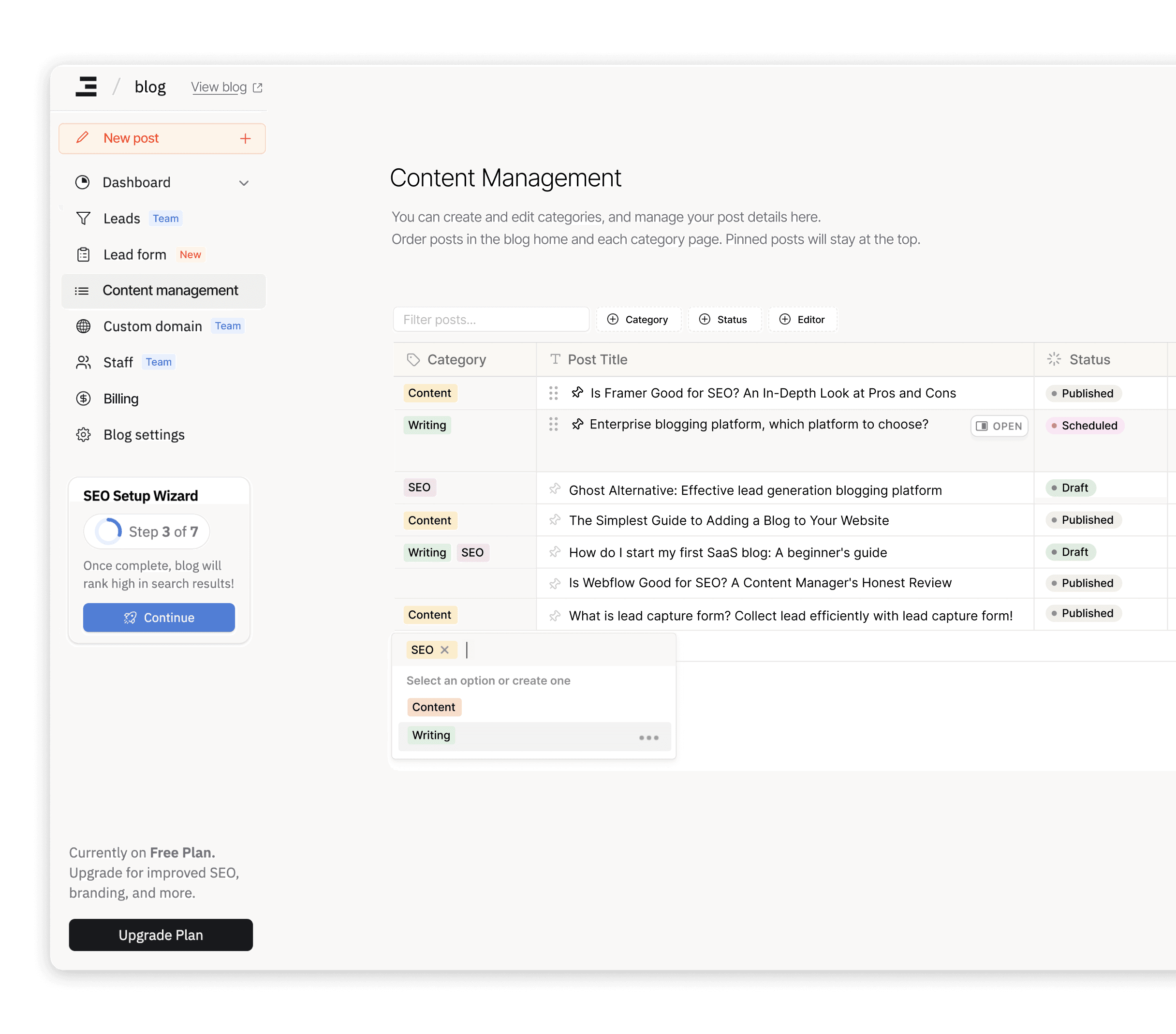 Content management system image