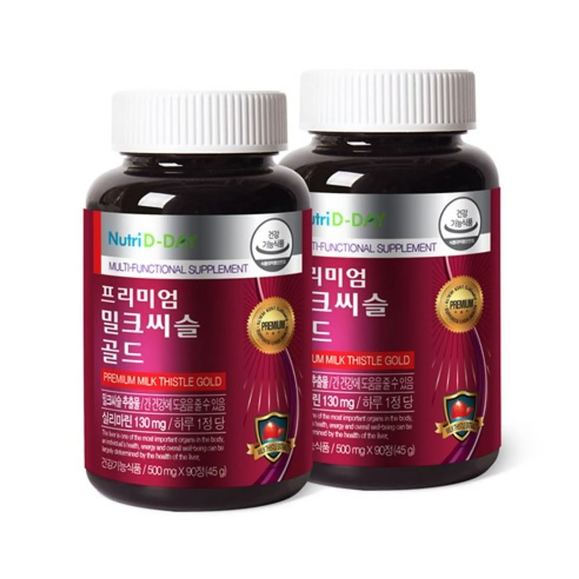 프리미엄 밀크씨슬 골드 뉴트리디데이 프리미엄 밀크씨슬 골드 500mg 45g, 2개 관렴상품 및 후기모음