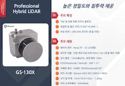 [Professional Hybrid LiDAR] 높은 정밀도와 침투력 기반의 GS-130X (드론)라이다