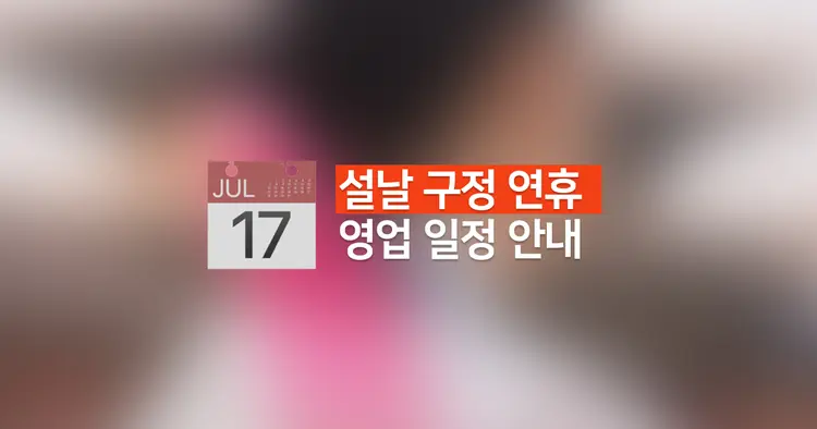 동대문 도매 상가 2월 구정 연휴 및 셀업 업무 일정 안내