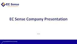 EC Sense Company Presentation