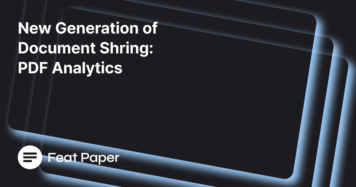 New Generation of Document Sharing: PDF Analytics