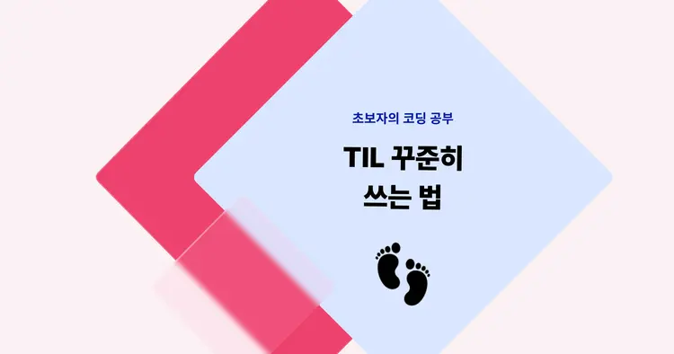 [초보자의 코딩 공부] TIL 꾸준히 쓰는 법