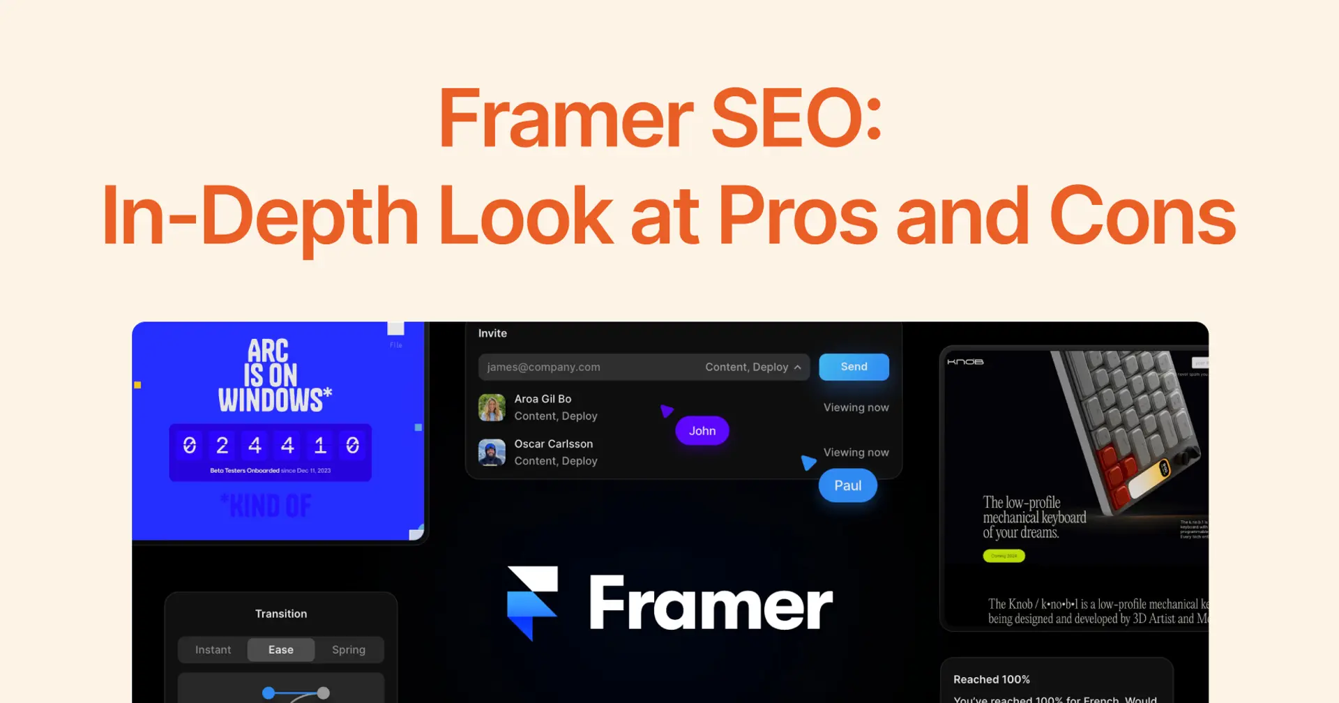 Is Framer Good for SEO? An In-Depth Look at Pros and Cons