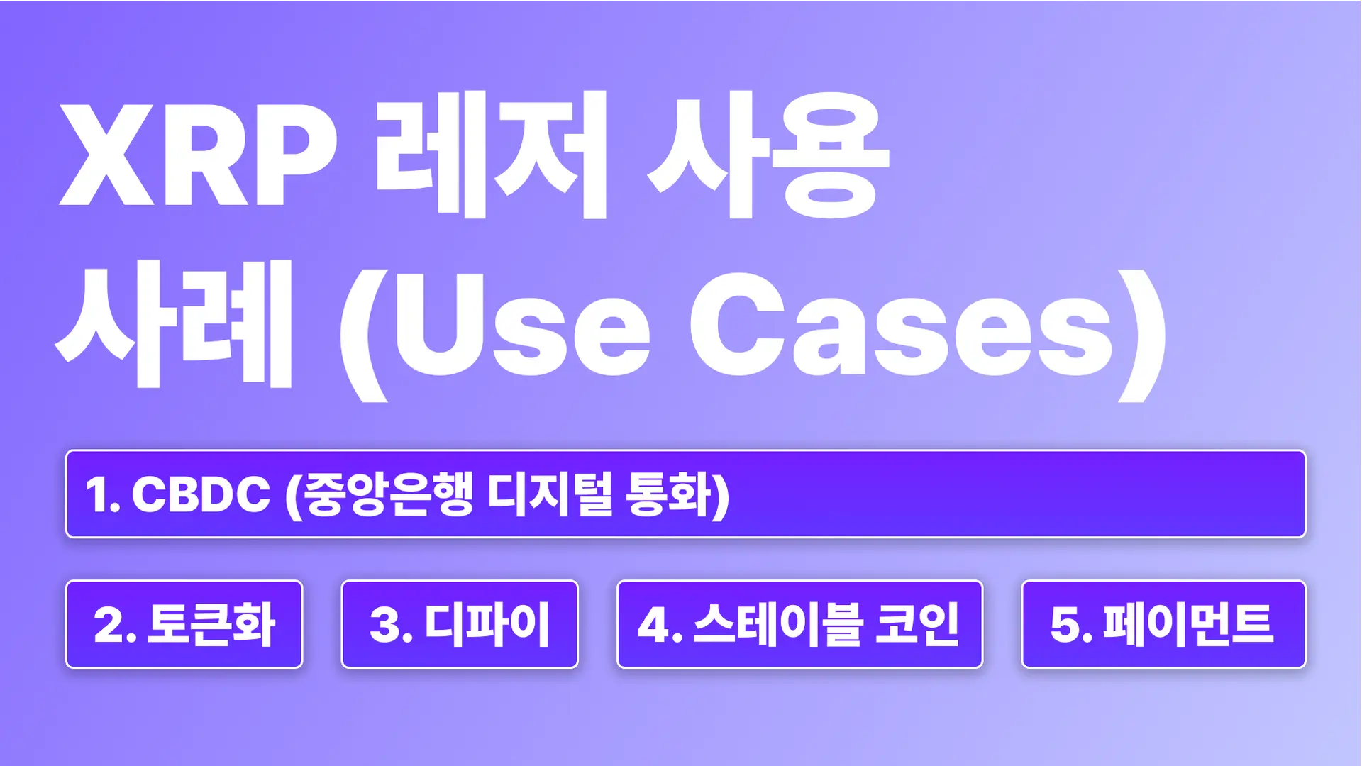 XRPL Use Cases