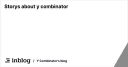 Storys about y combinator