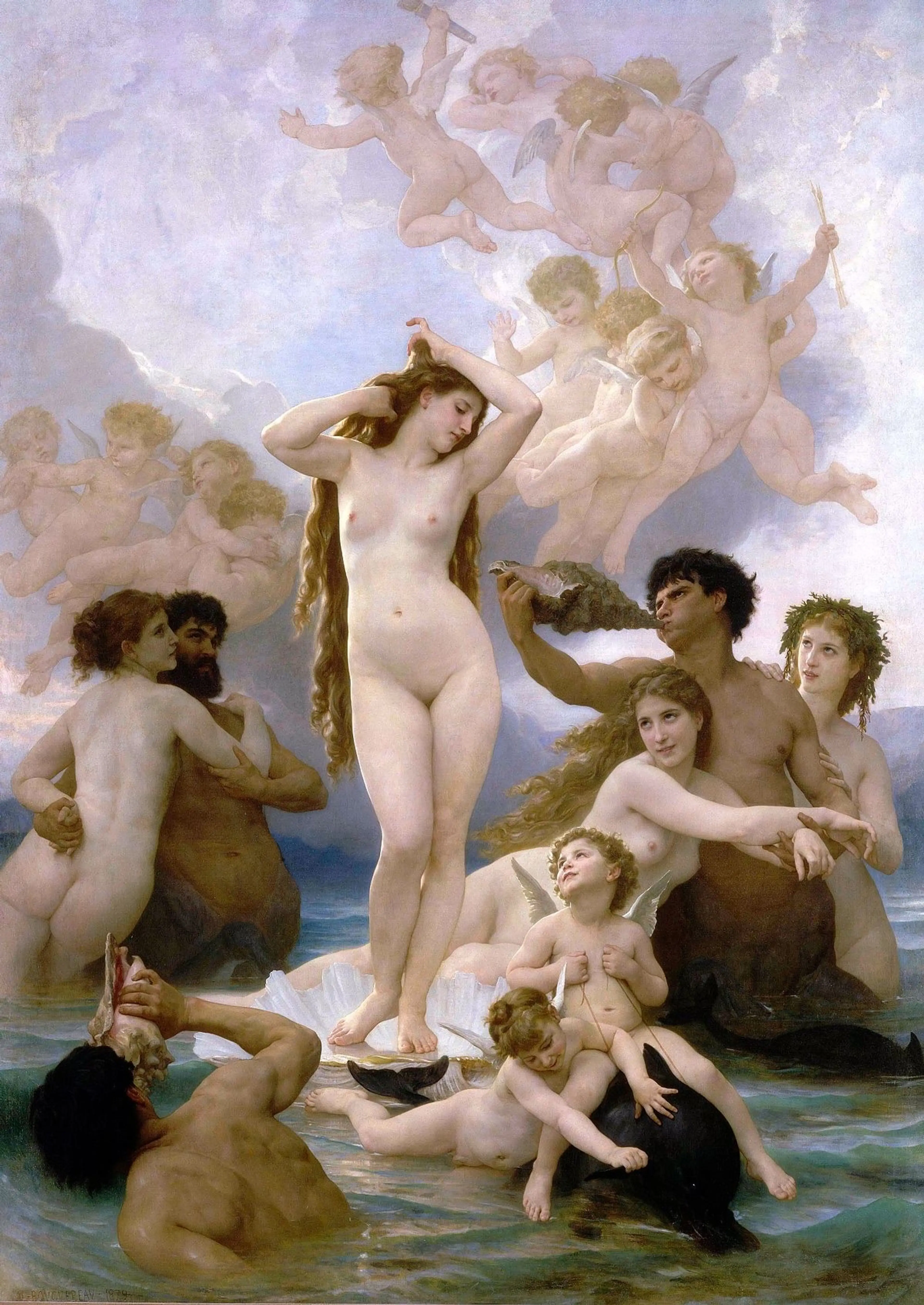 Bouguereau의 <비너스의 탄생(The Birth of Venus)>