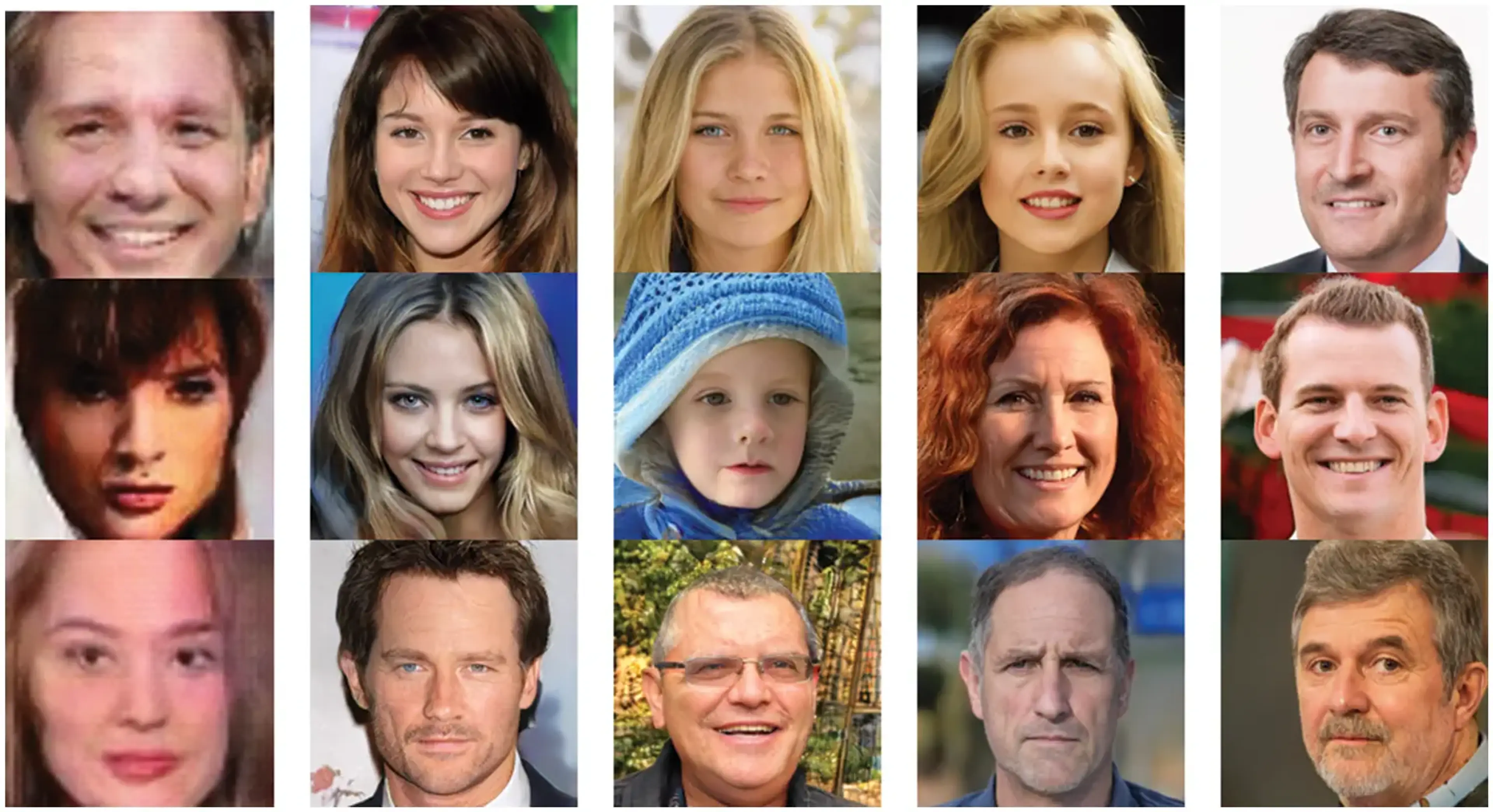 Image 4. (AI Picture by using GAN) Figure 2: Some examples of GAN generated faces, including DCGAN, ProGAN, StyleGAN, Style-GAN2, StyleGAN3 (left to right columns): https://www.techscience.com/jihpp/v4n1/48446/html