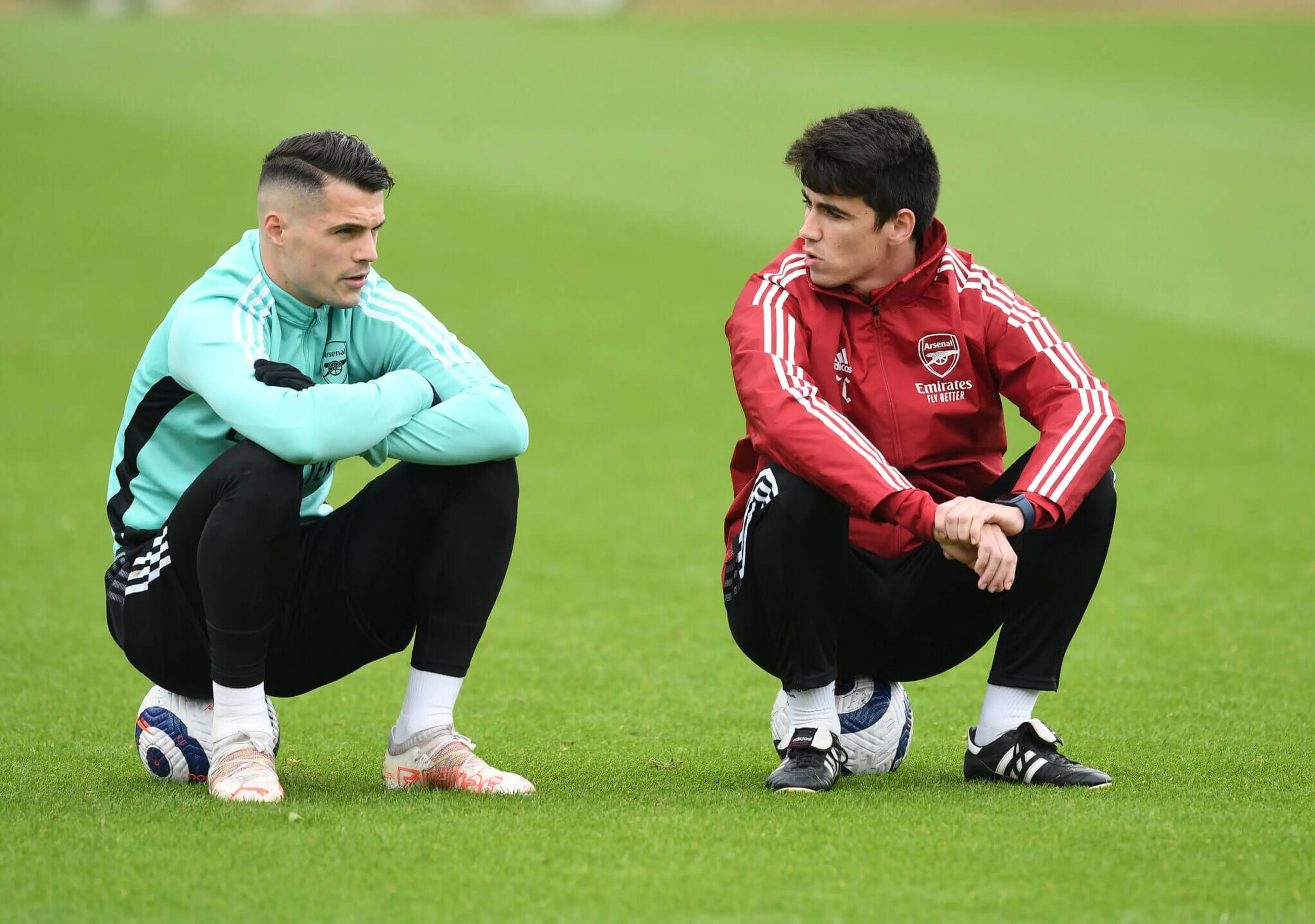 Xhaka and Cuesta became close during their time together at Arsenal (Stuart MacFarlane/Arsenal FC via Getty Images)