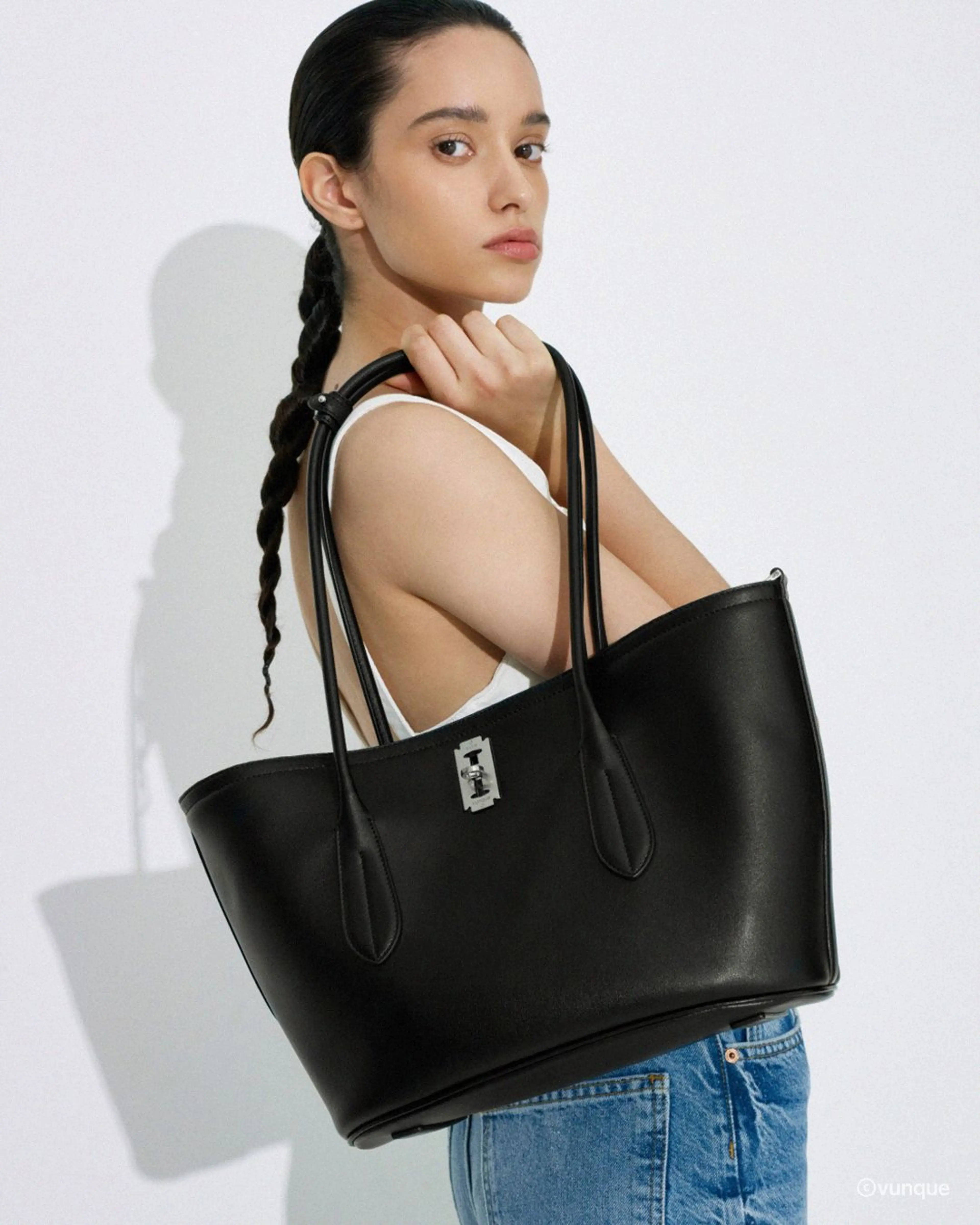 분크 - Pilota Leather Shopper L