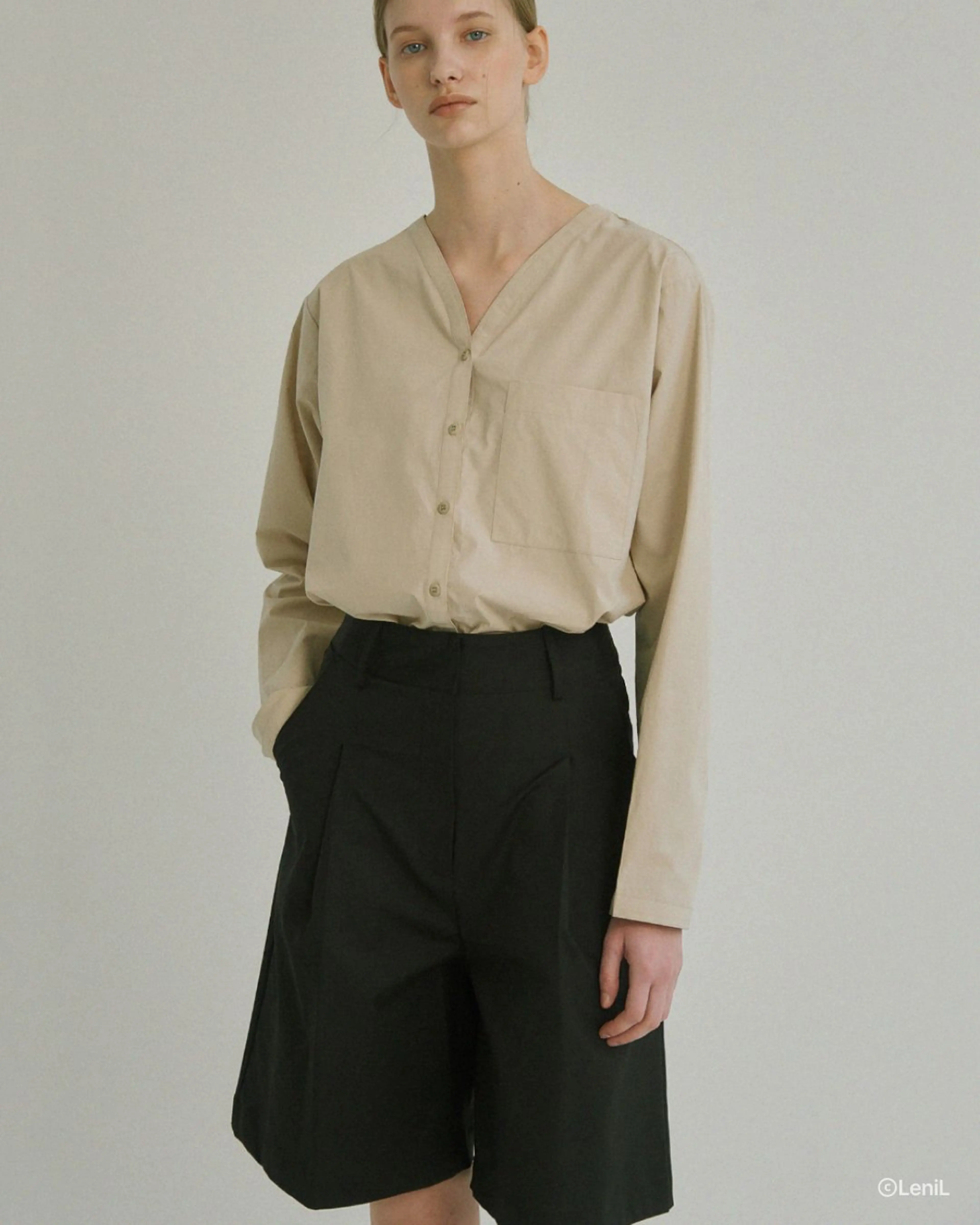 Moer Half Pants (Black) - 르닐