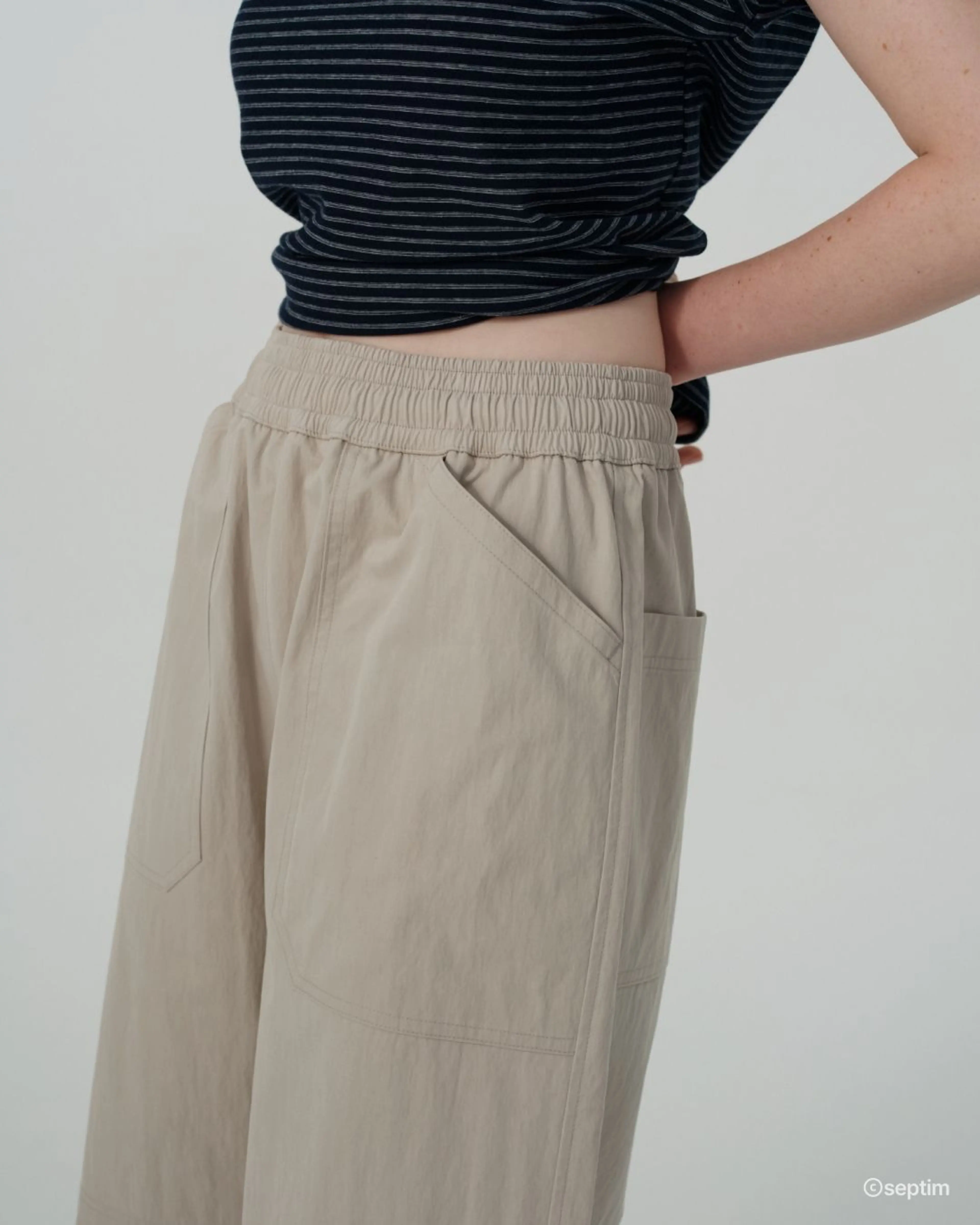 BERMUDA BANDING PANTS_BEIGE - 셉팀