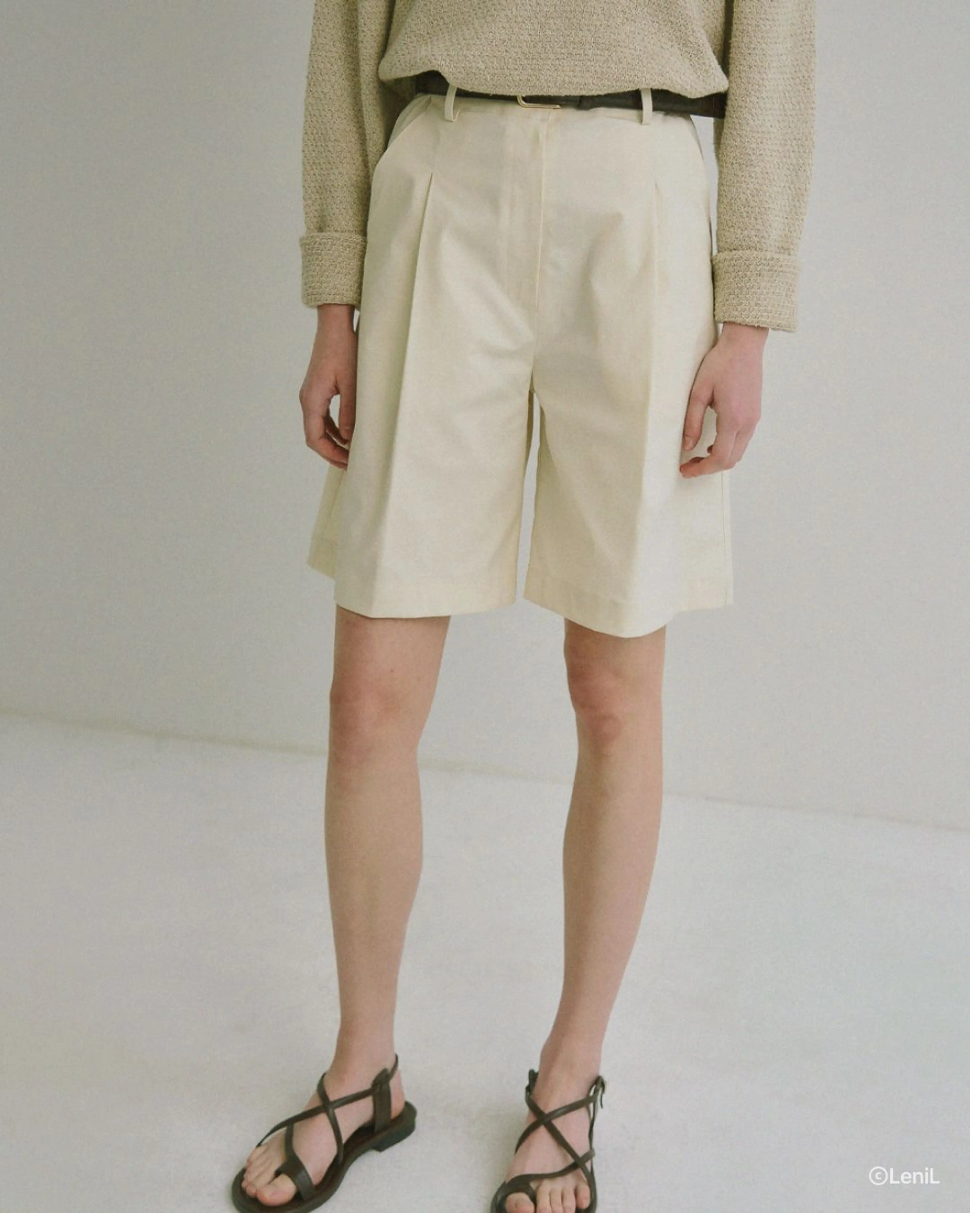 Moer Half Pants (Cream) - 르닐