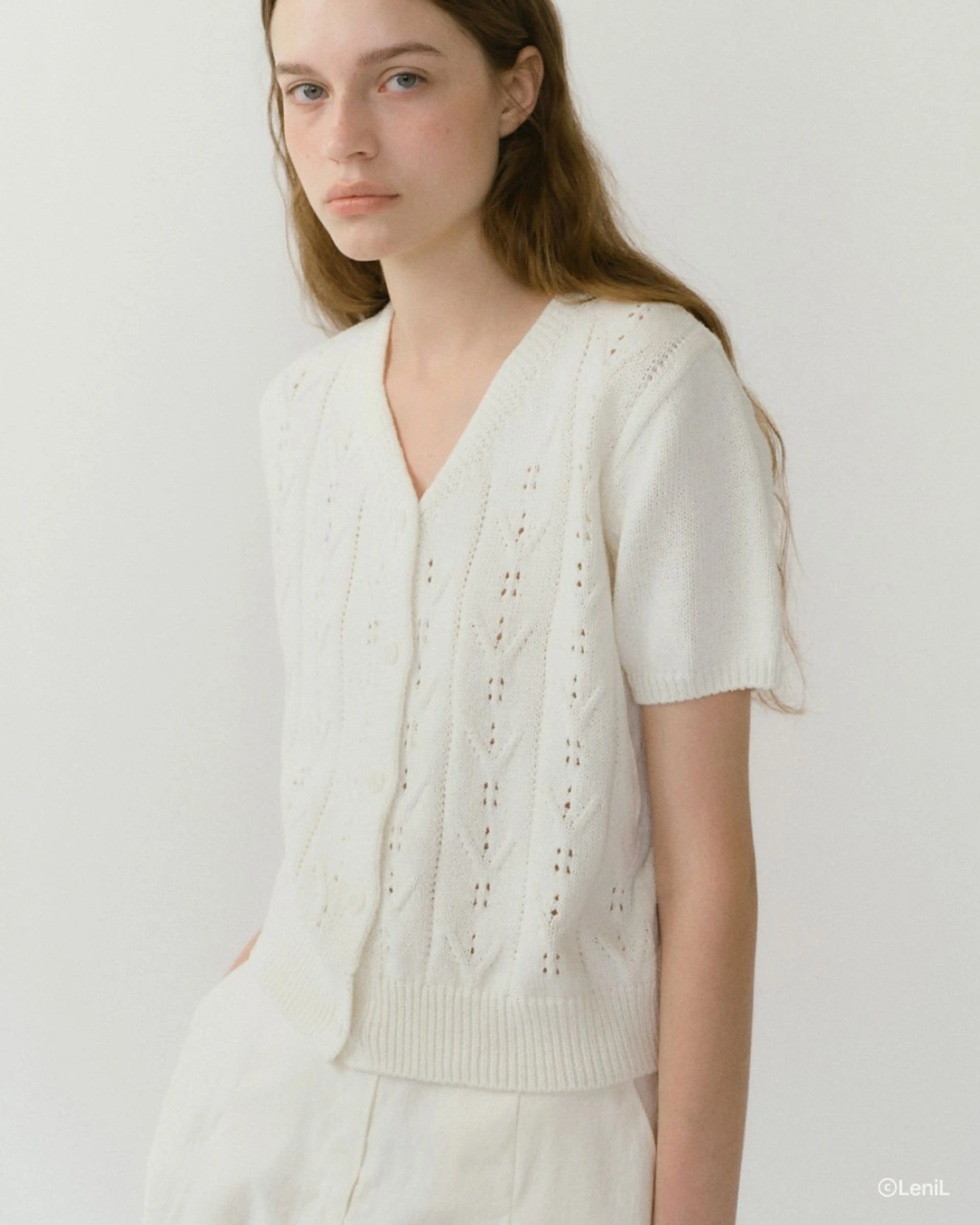 :: Freda Knit Cardigan (Ivory) - 르닐