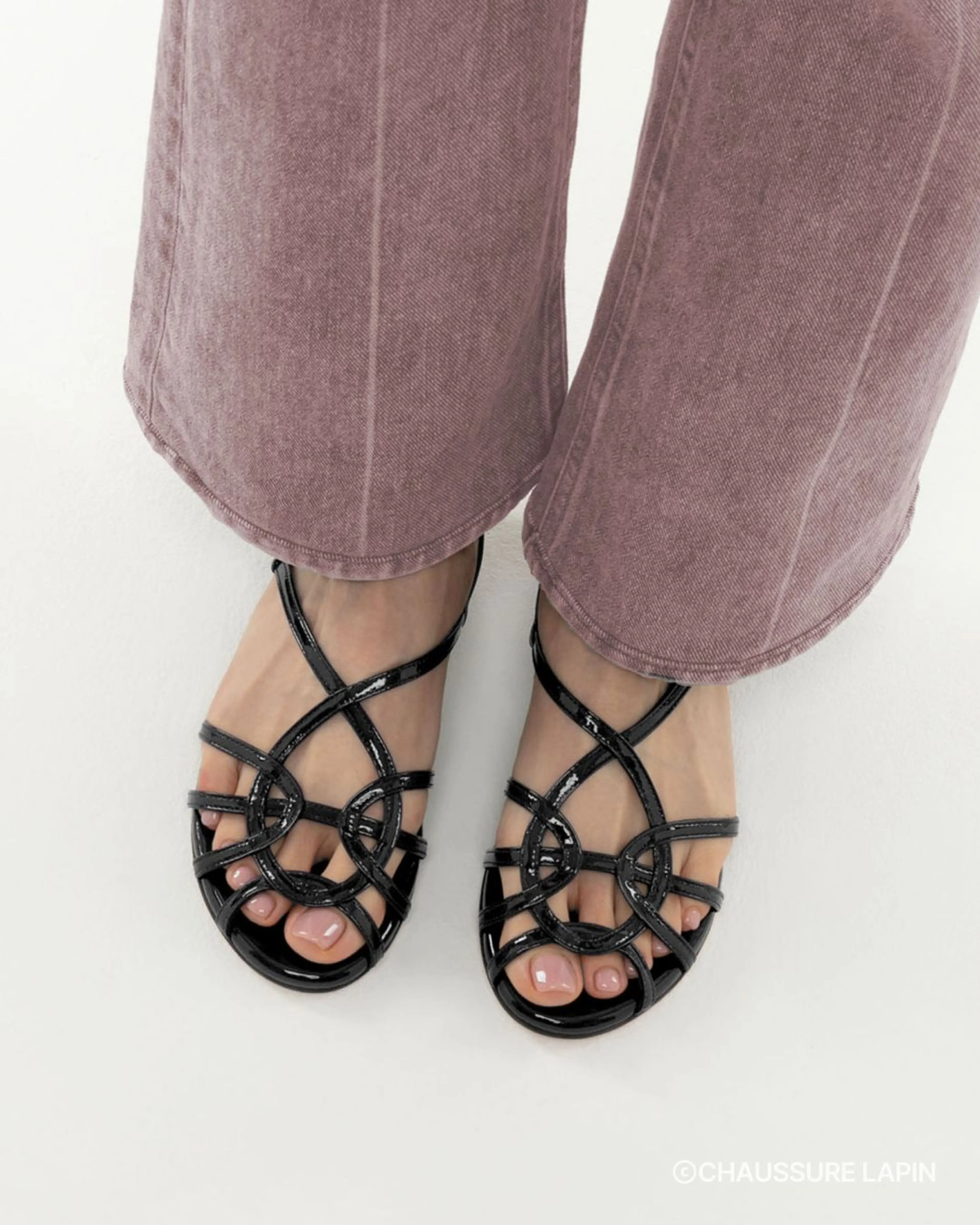 쇼쉬르라팡 Panellets Flat Sandals