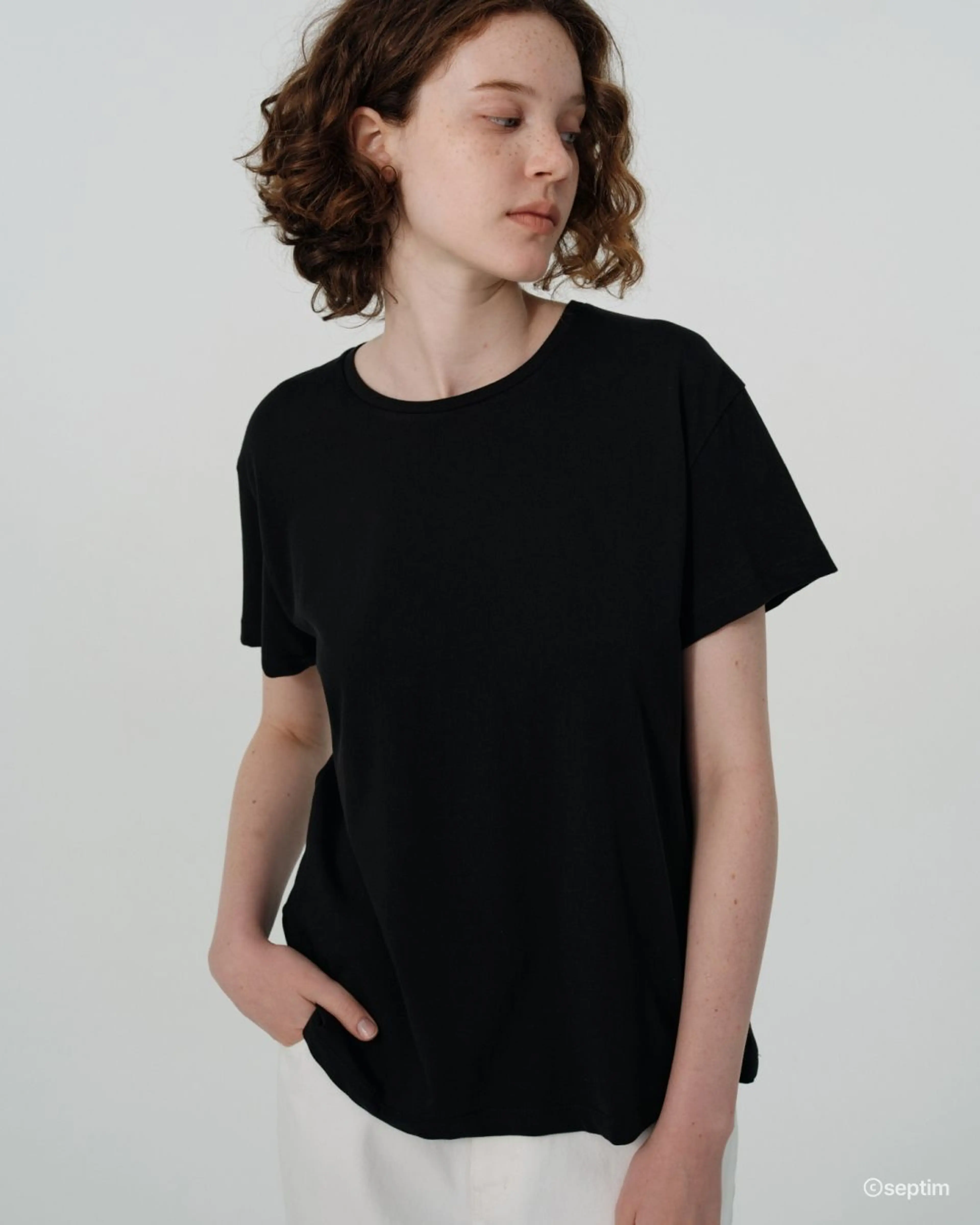 BASE TEE_BLACK - 셉팀