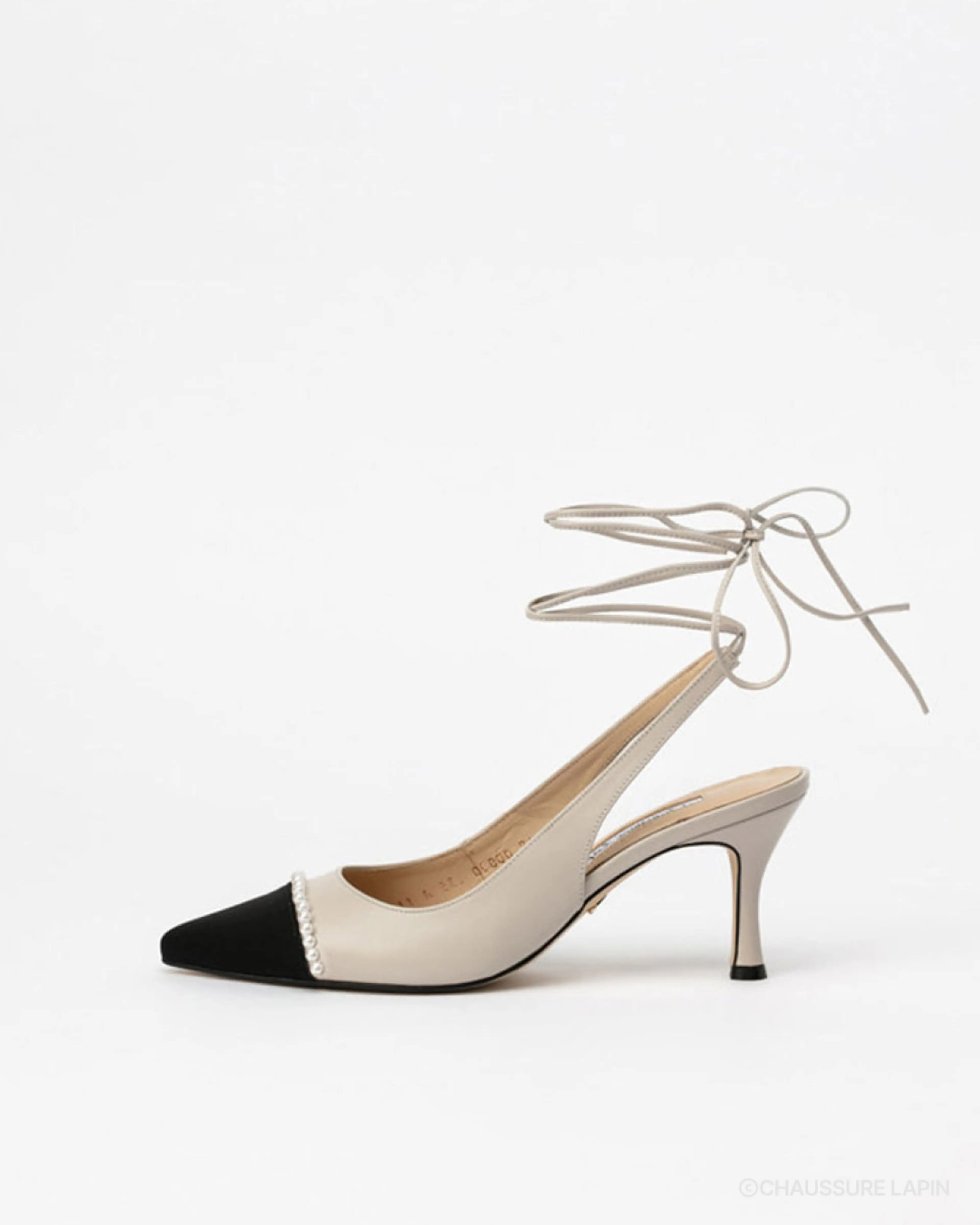 쇼쉬르라팡 - Carolin Strap Pumps (IVORY)