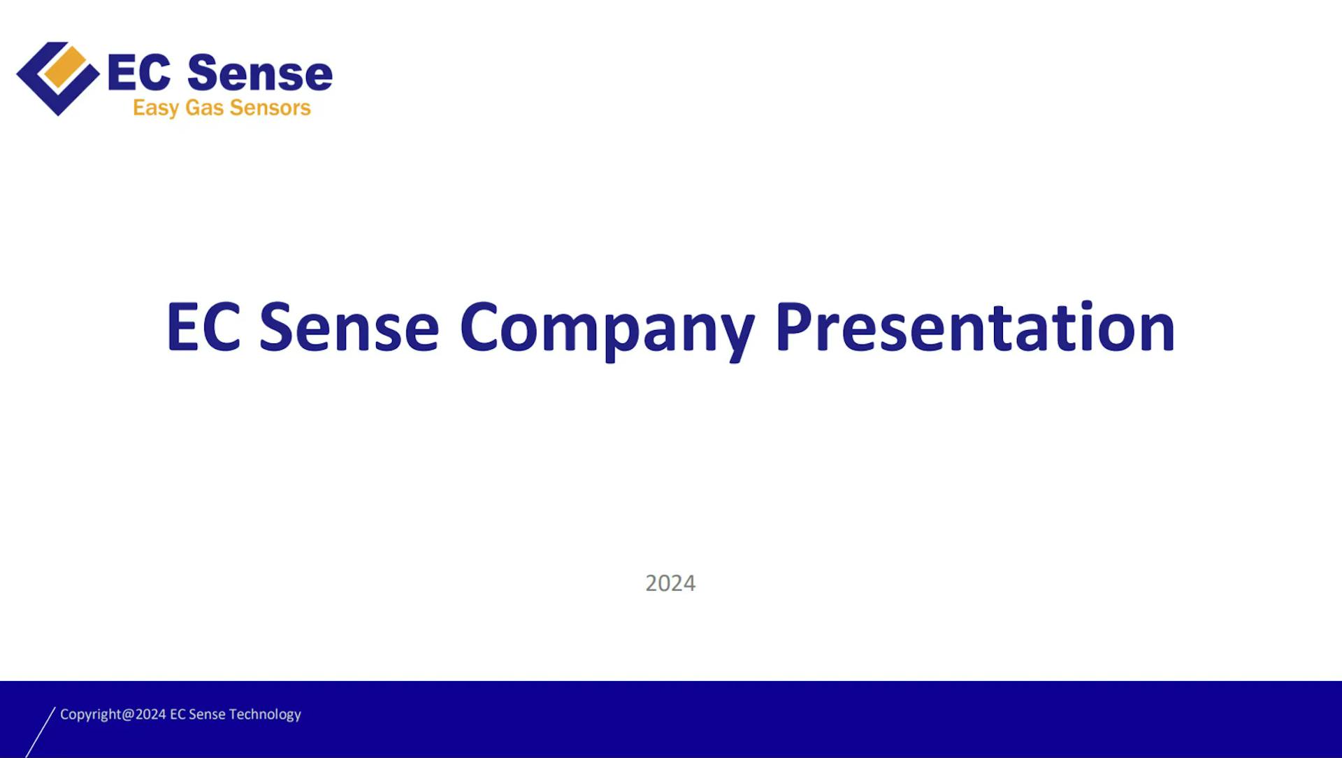 EC Sense Company Presentation