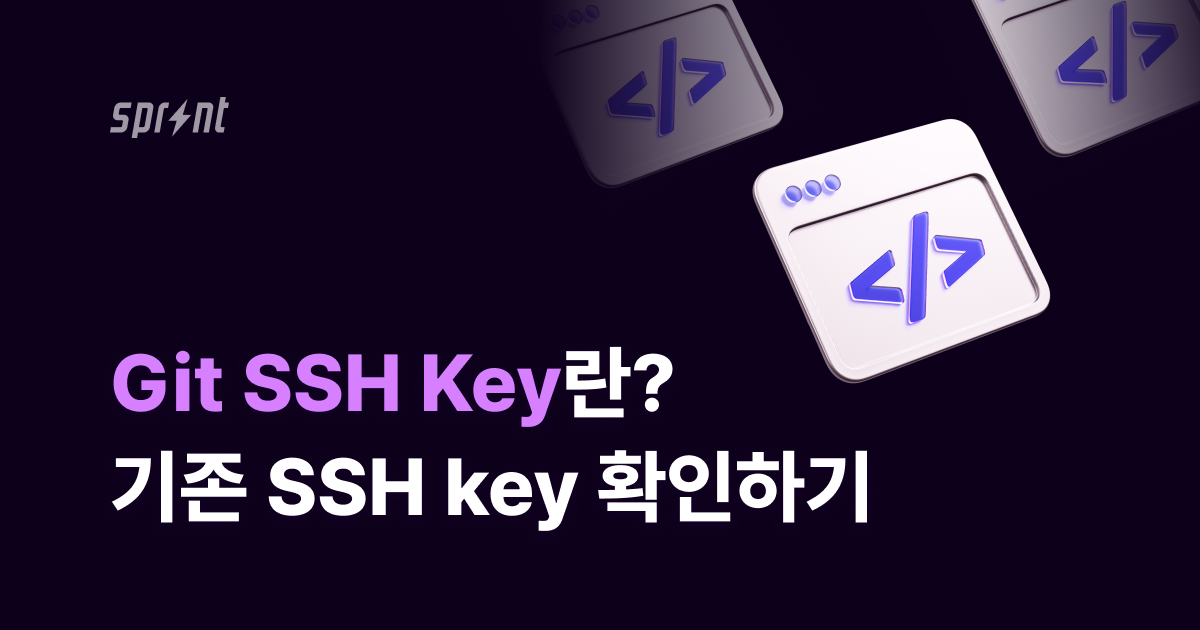 Git SSH Key란? 기존 SSH key 확인하기