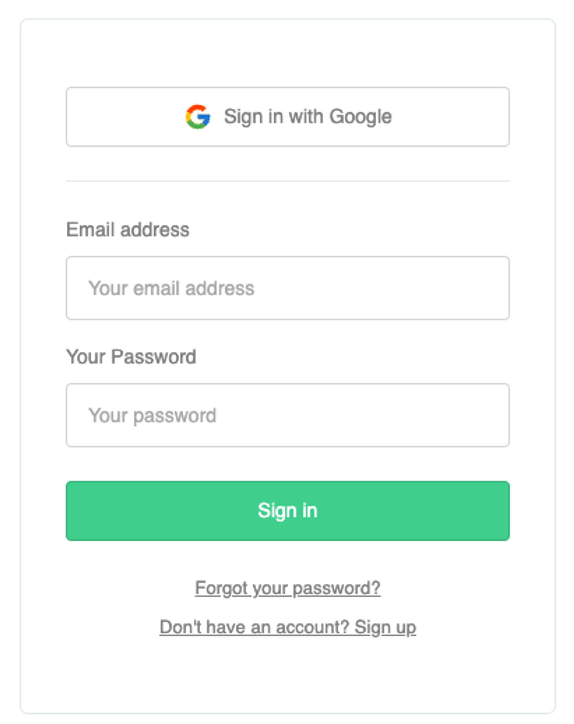 You can login simply by Google account.