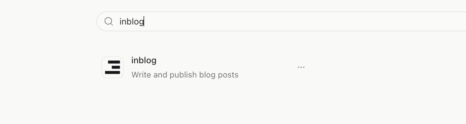 Rechercher Inblog dans Plugins de ChatGPT